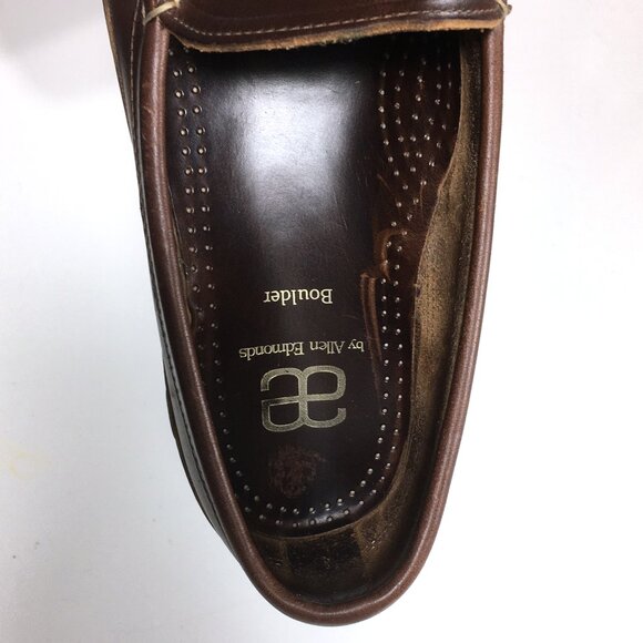 Allen Edmonds Boulder Slip On Driving Moccasins Mens Size 10 D Brown Leather